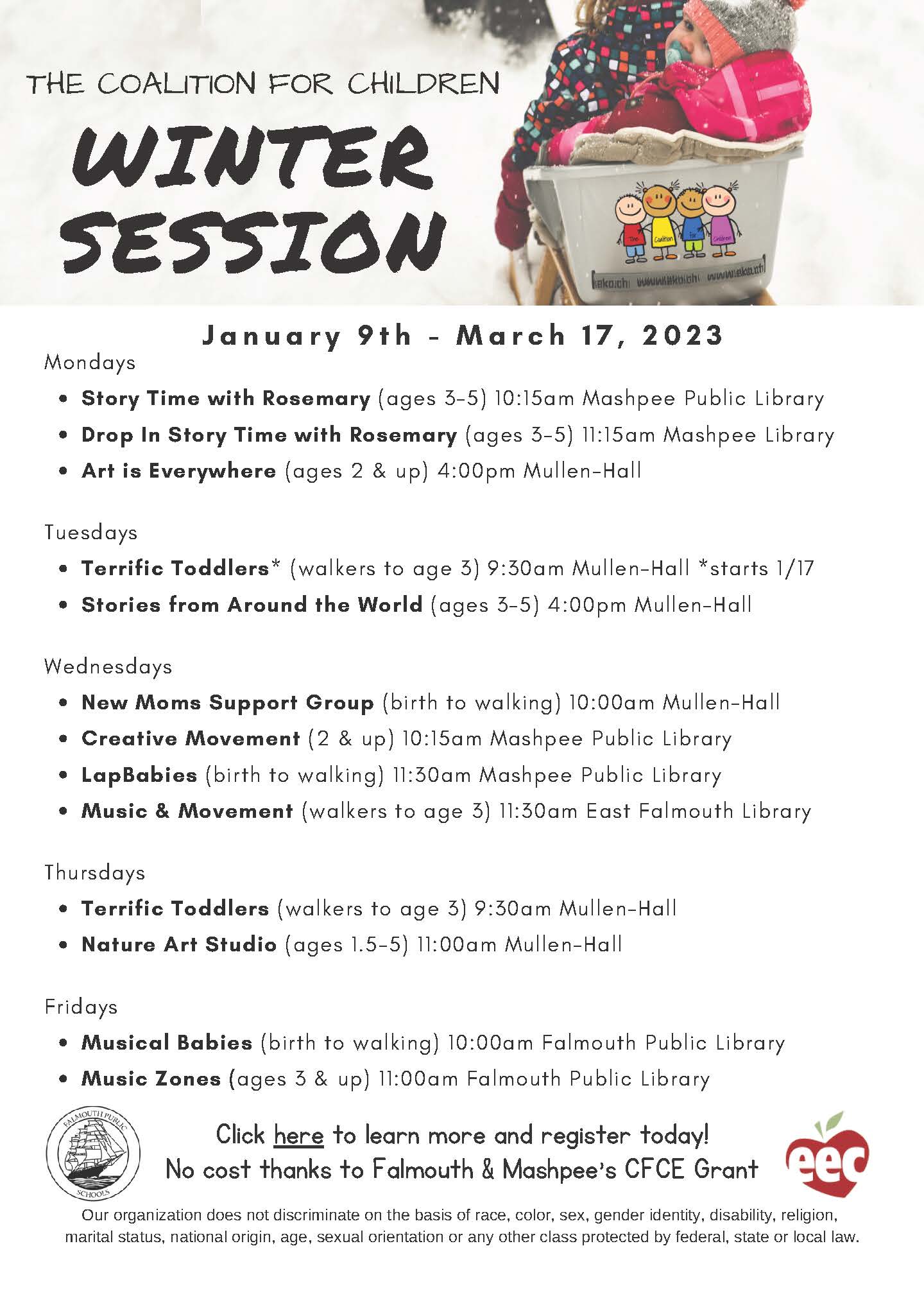 all-in-one flyer with clickable link winter 2023