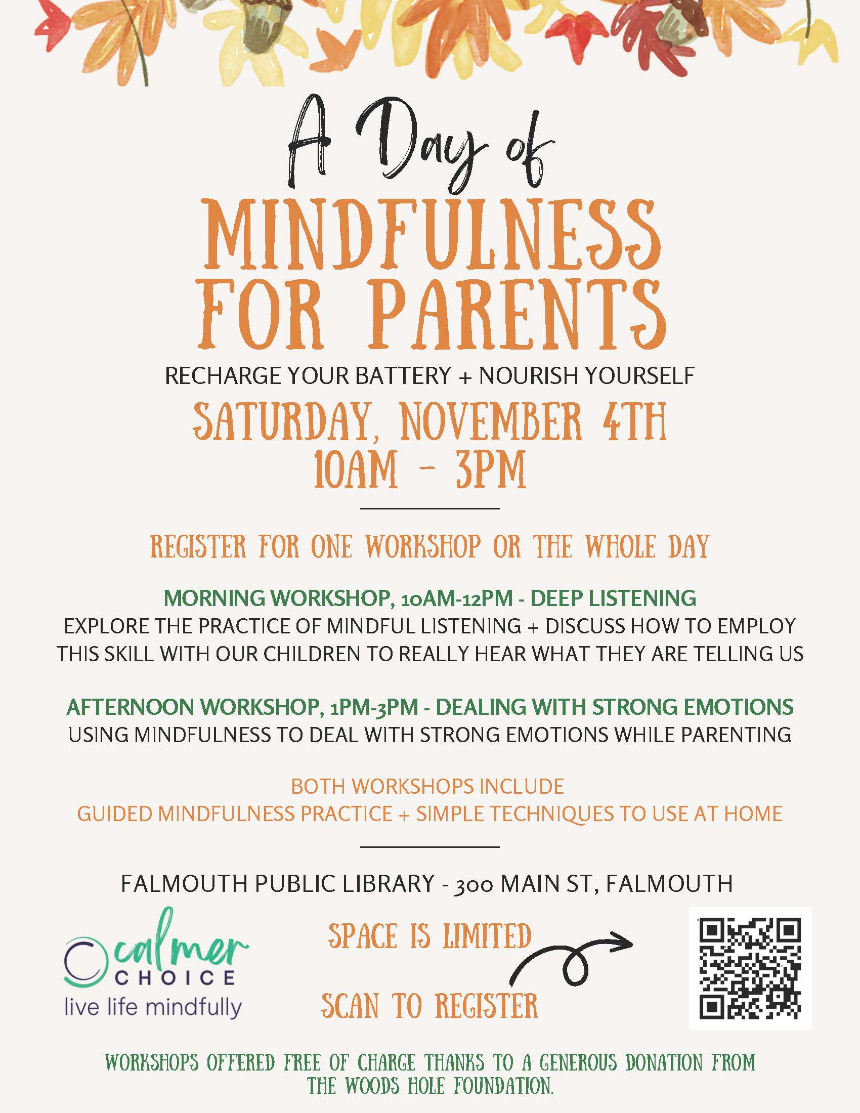 A Day of Mindfulness for Parents Flyer (2)