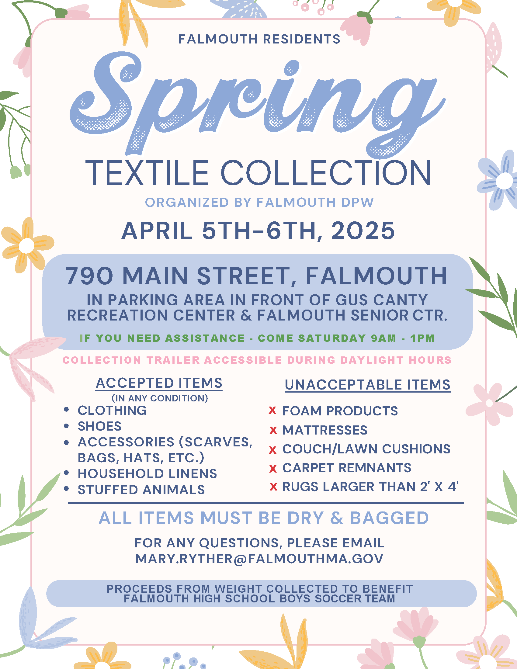 Spring 2025 Textile Collection Flyer
