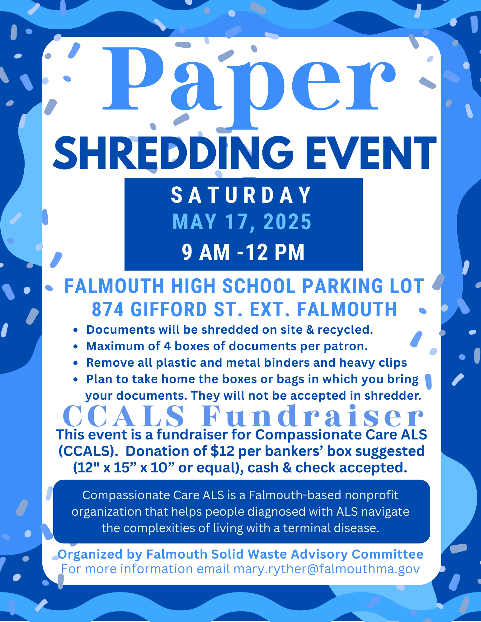 Paper Shredding Event 05.17.25