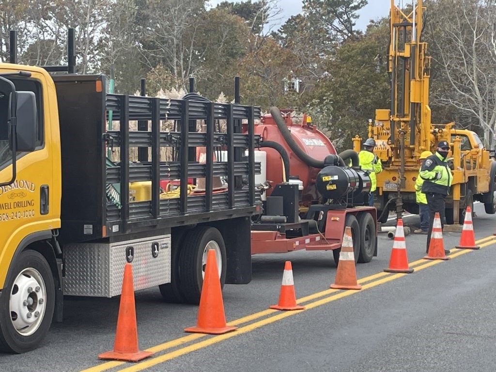 soil boring set up photo