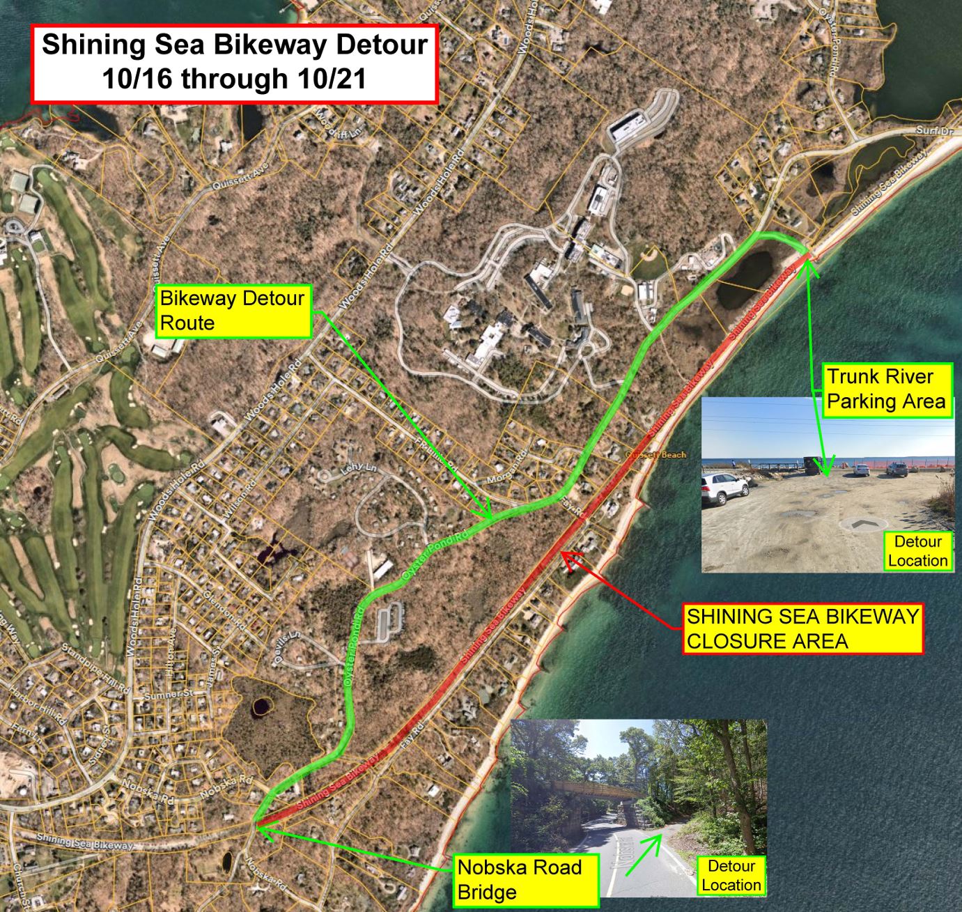 Bikeway Detour Map 10/25