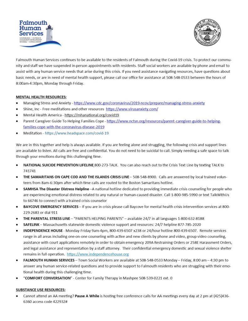 COVID19 Resources Page 1